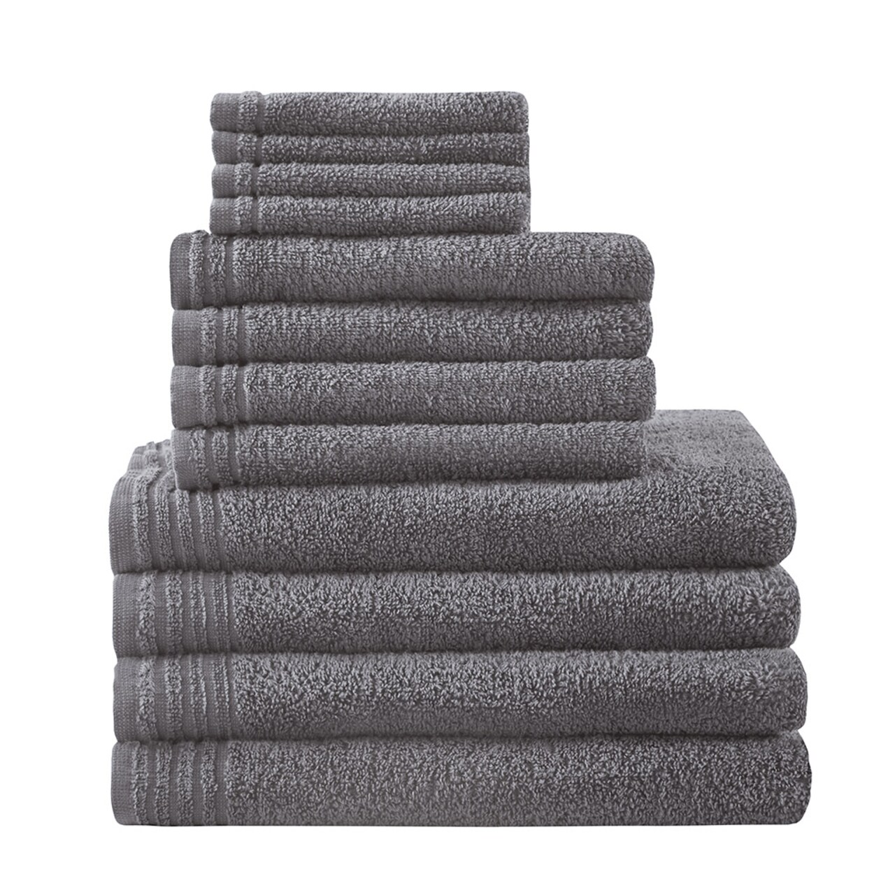 Gracie Mills 12-Piece 100% Cotton Quick Dry Towel Set Grace-12491 Lightweight Soft